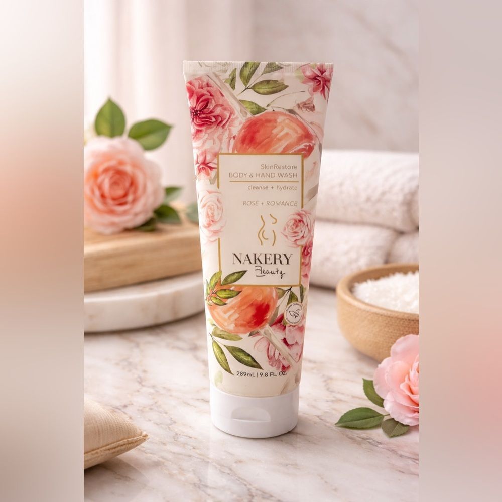 Nakery Beauty SkinRestore Rosé + Romance Body & Hand Wash 9.8 oz | New